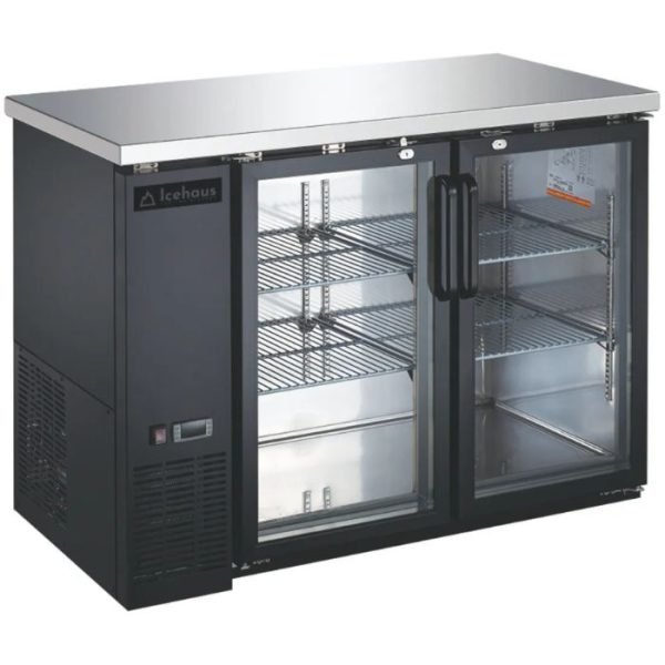 Refrigerador Bajo Barra Icehaus CBR‑2PC‑SS‑01 – 2 Puertas de Cristal, 0 °C–4 °C - Image 1